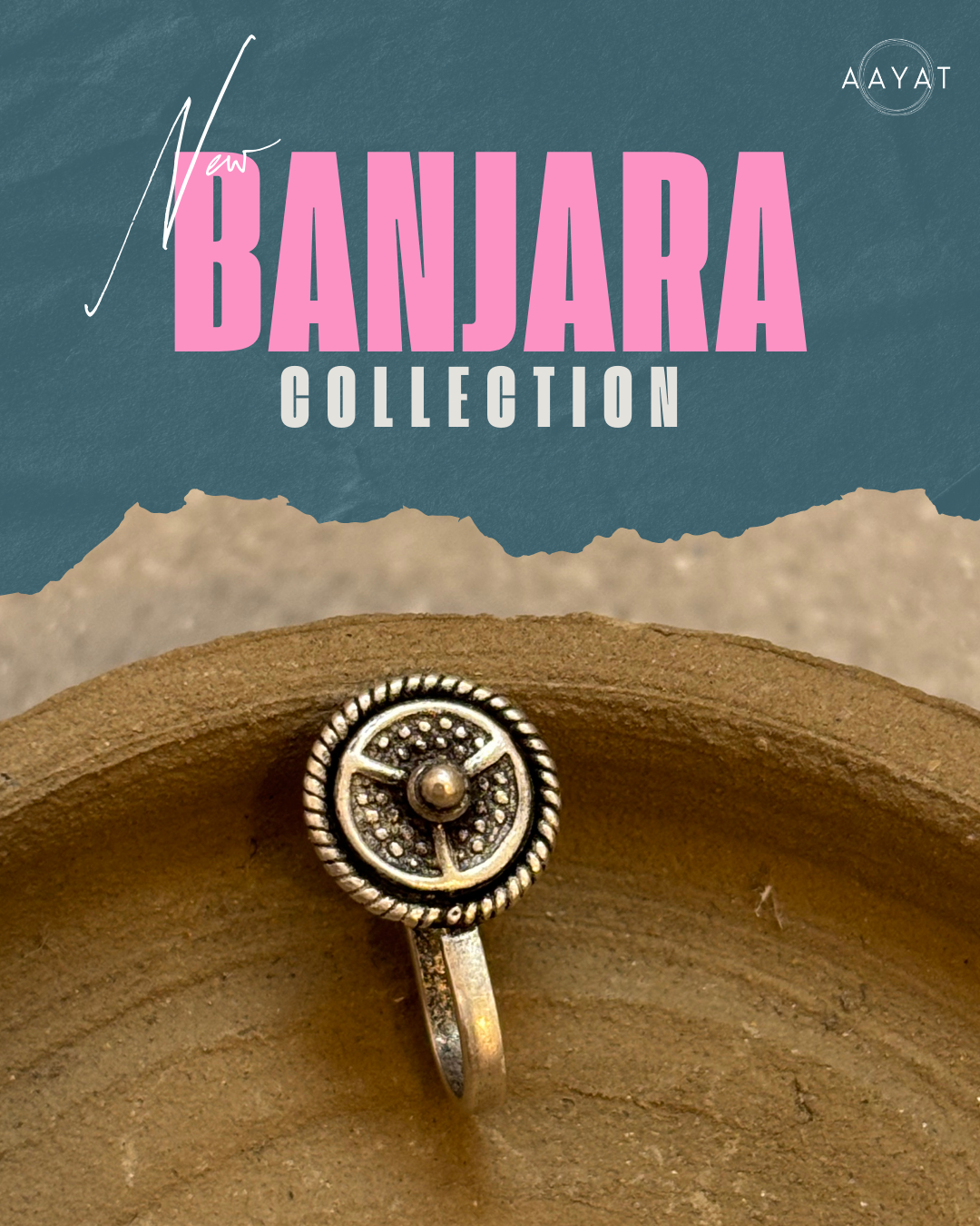 Mystic Mandala Silver Nose Ring