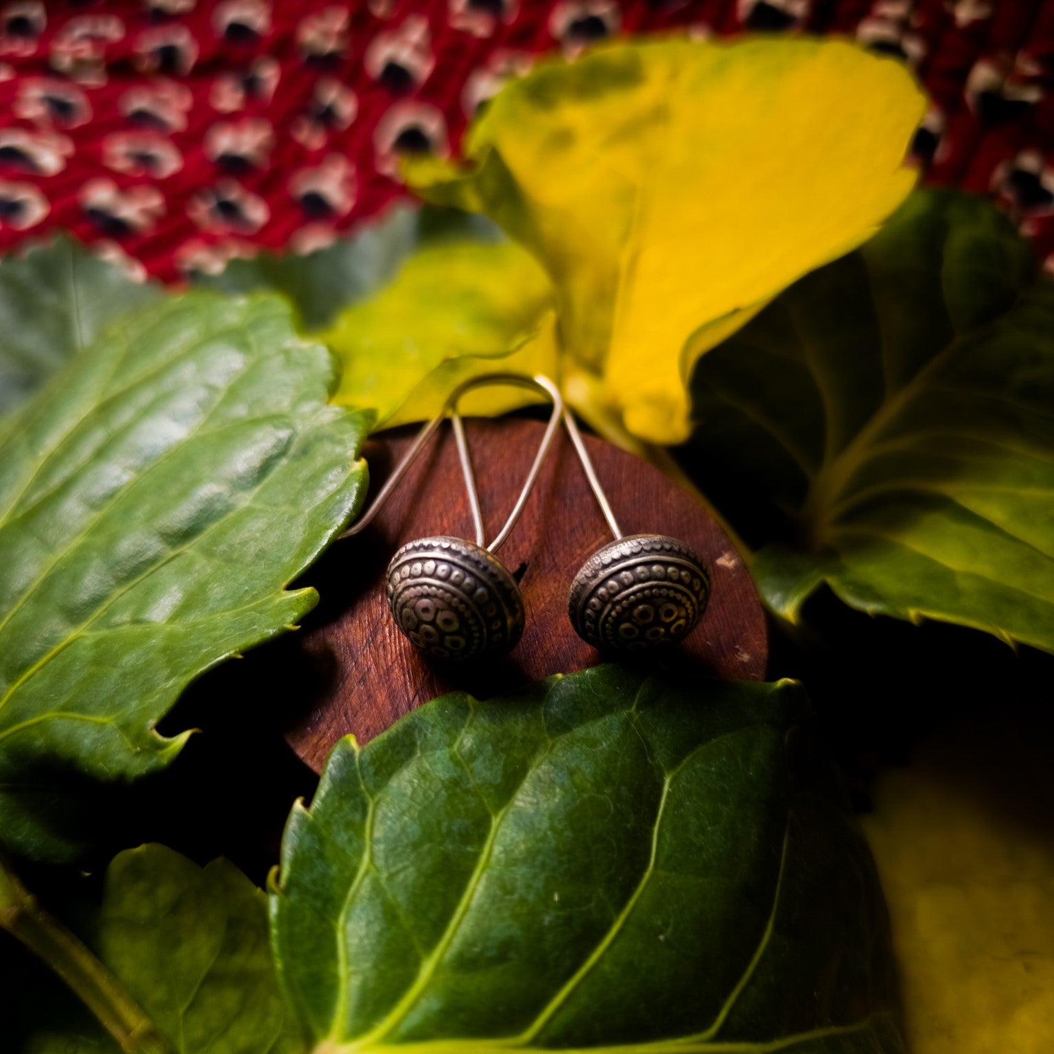 Aayat Lunar Orbs Silver Earrings