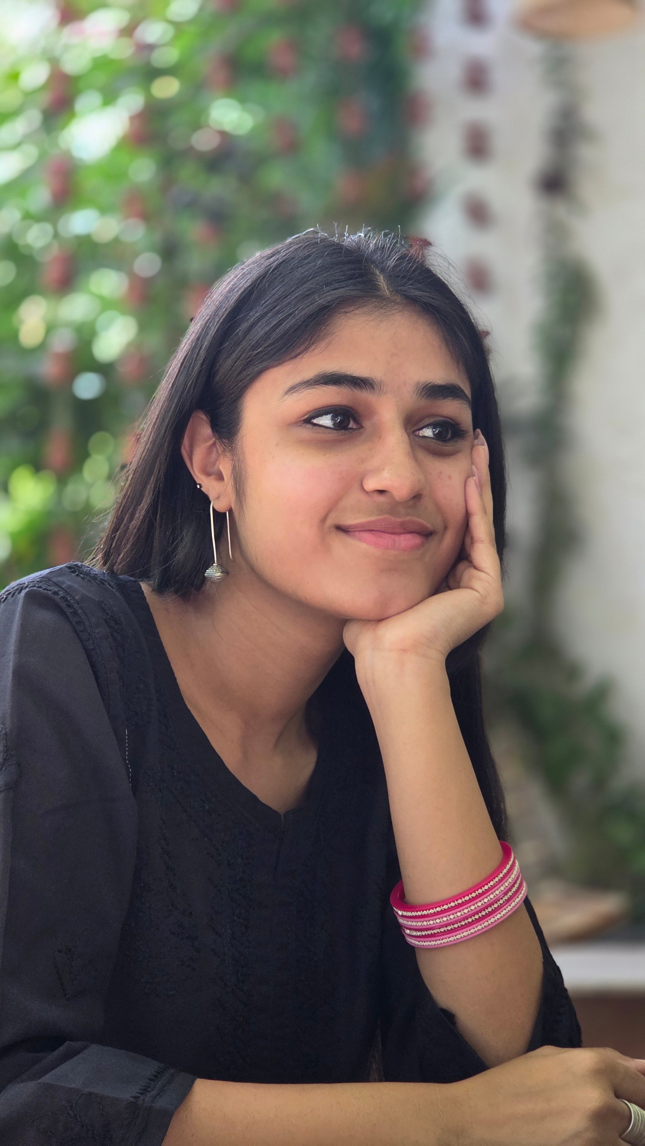 Aayat Lunar Orbs Silver Earrings