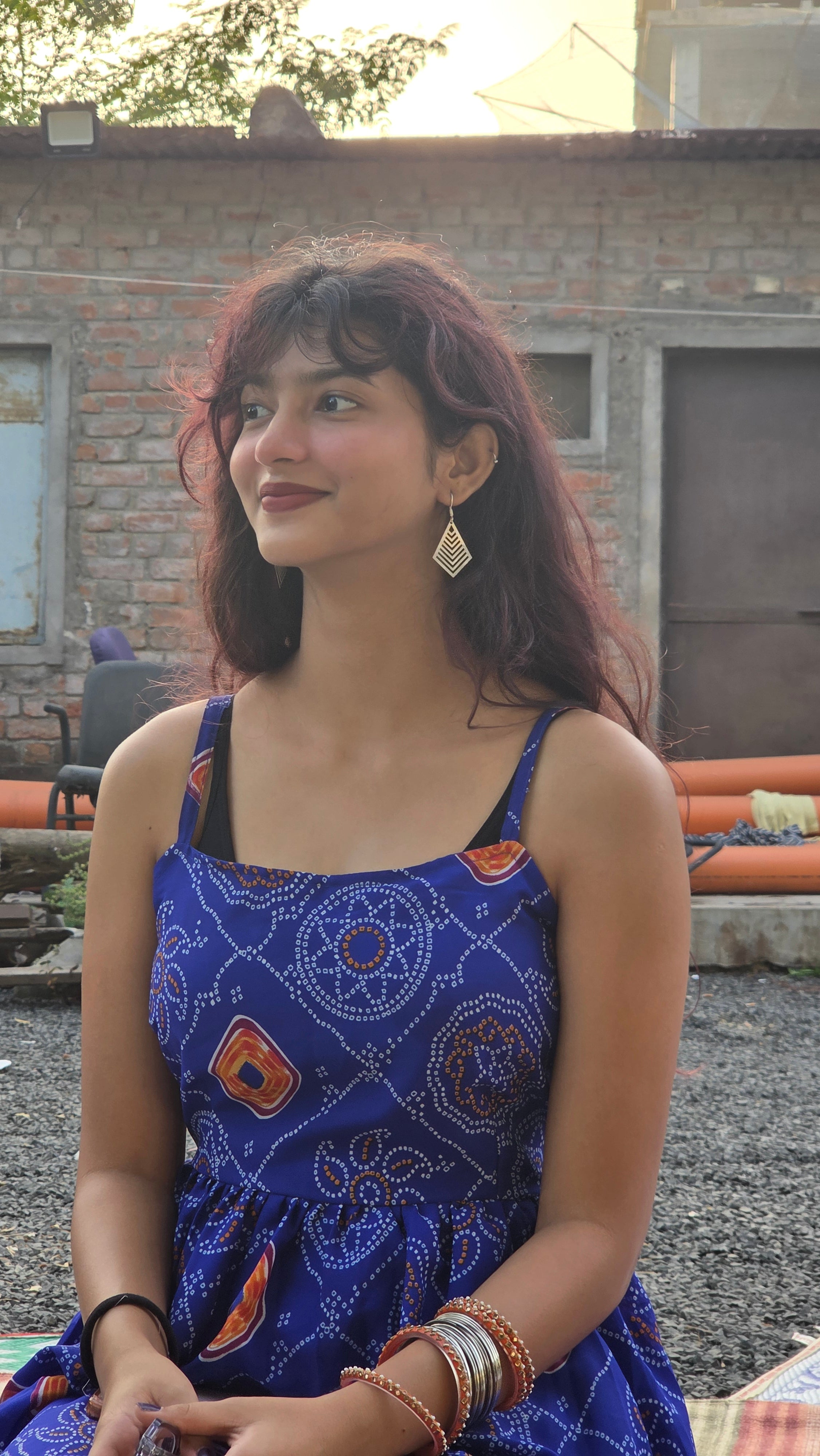 Aayat Vira Geometric Silver Earrings