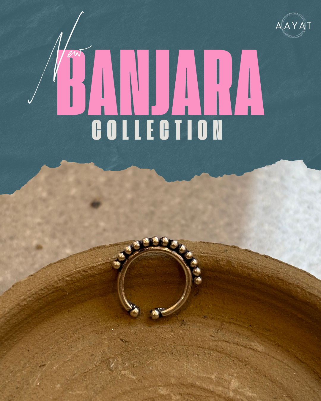 Ripple Wave Nose Ring / Septum Ring