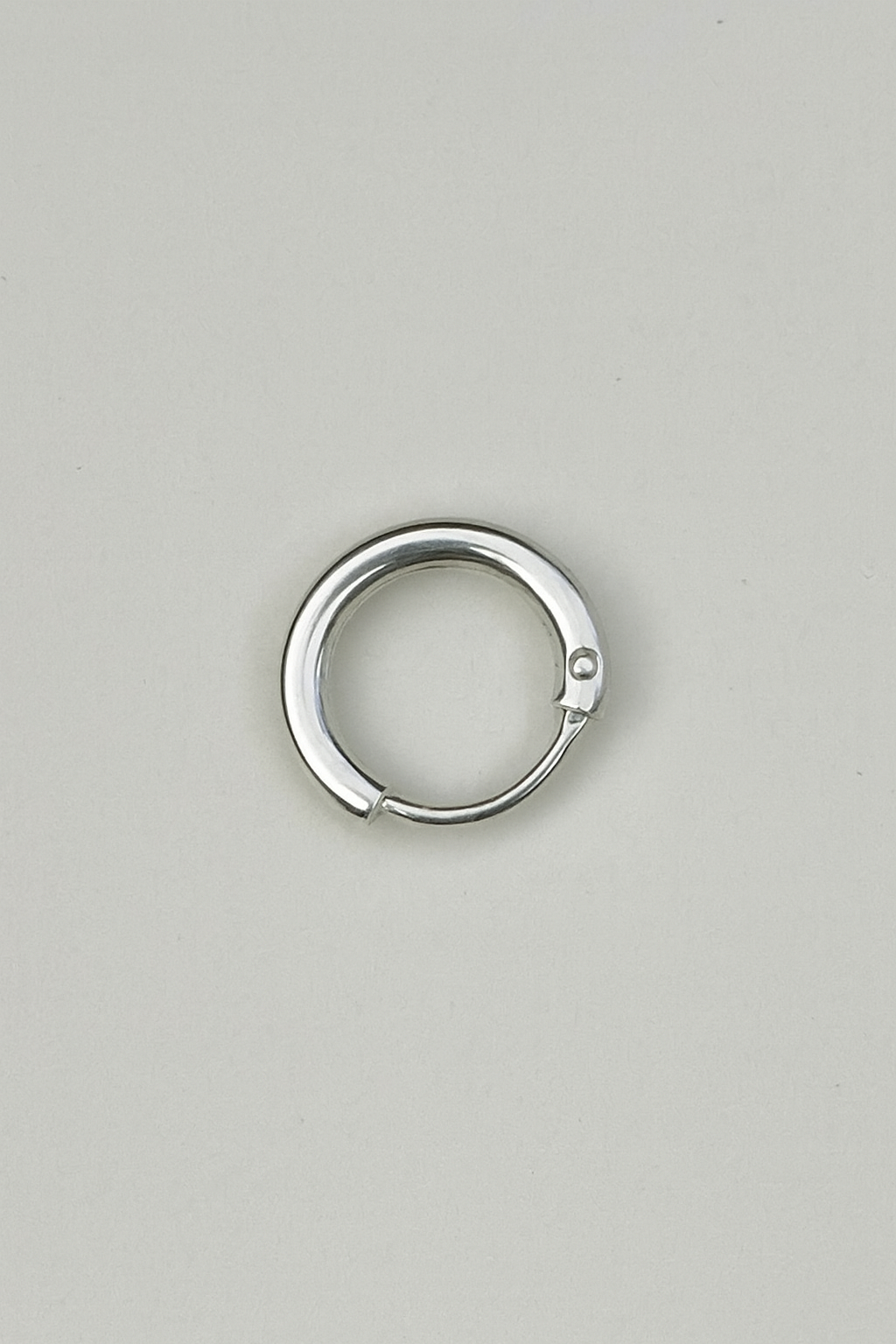 Aayat Helix Silver Hoop