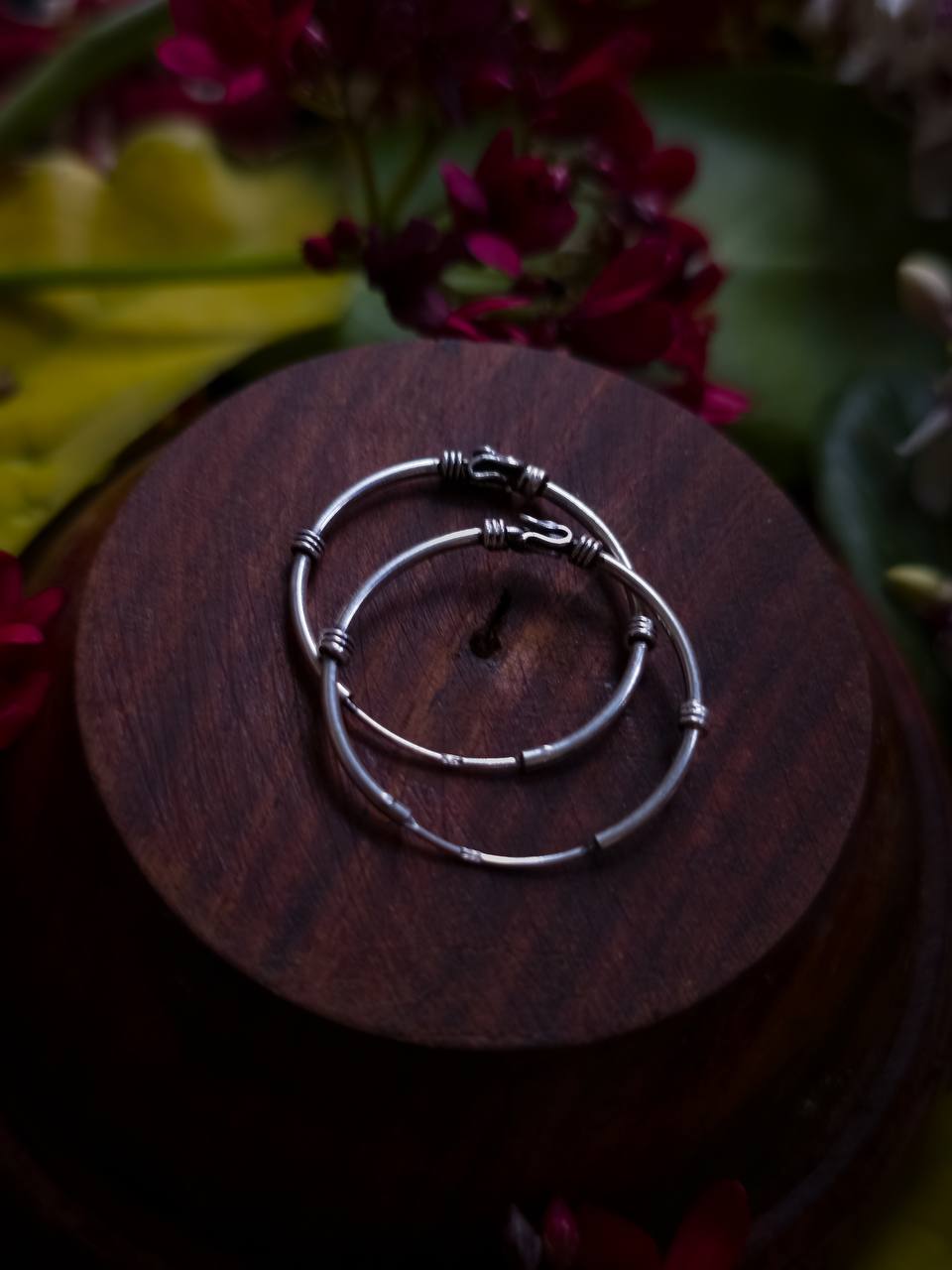 Aayat Mid Entangled Silver Hoops