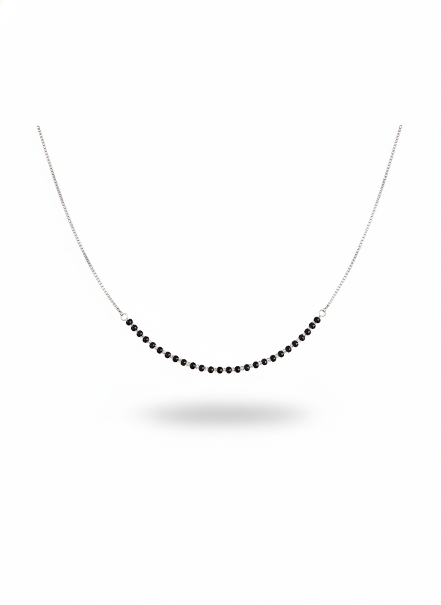 Aayat Niva Minimal Silver Mangalsutra