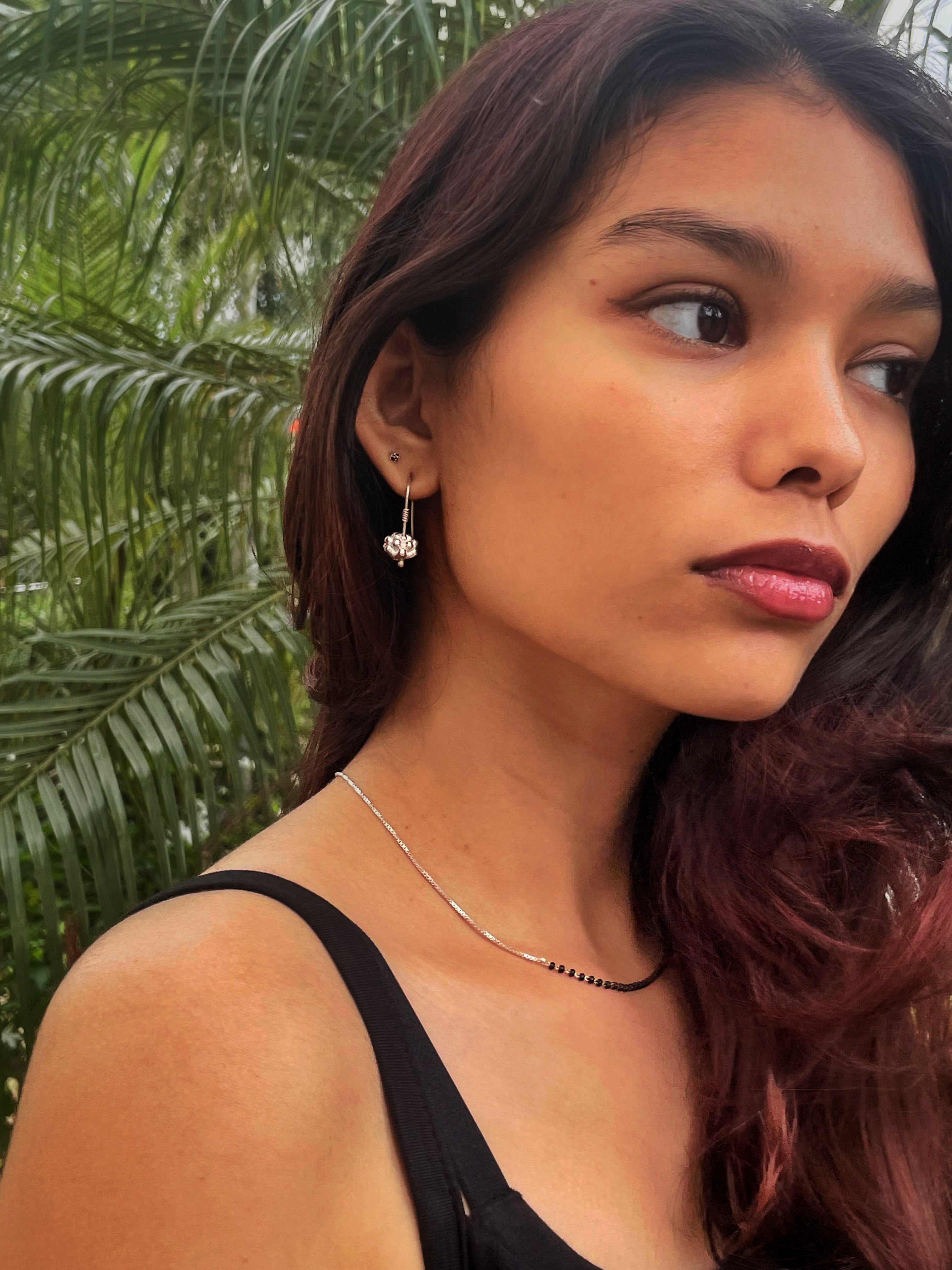 Aayat Celestial Sphere Silver Danglers