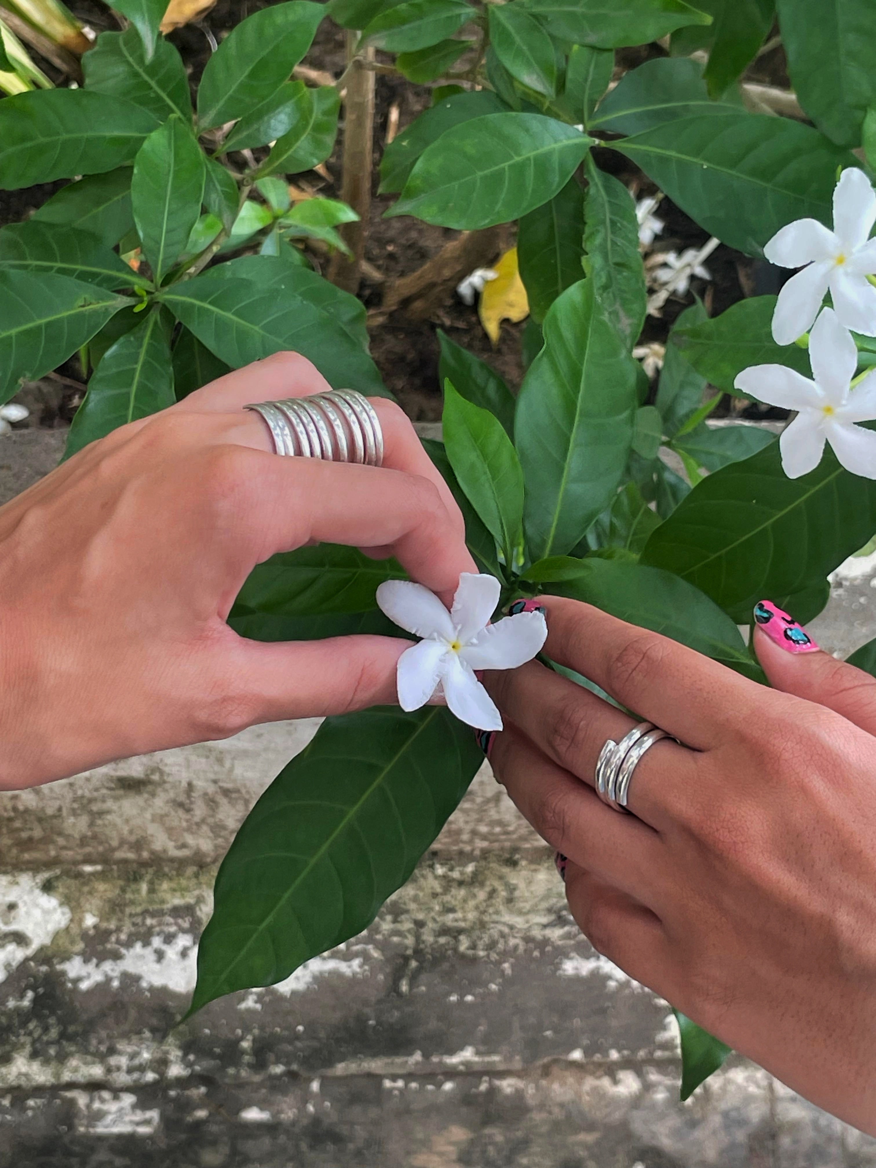 Aayat Banjara eight Chain Silver Ring