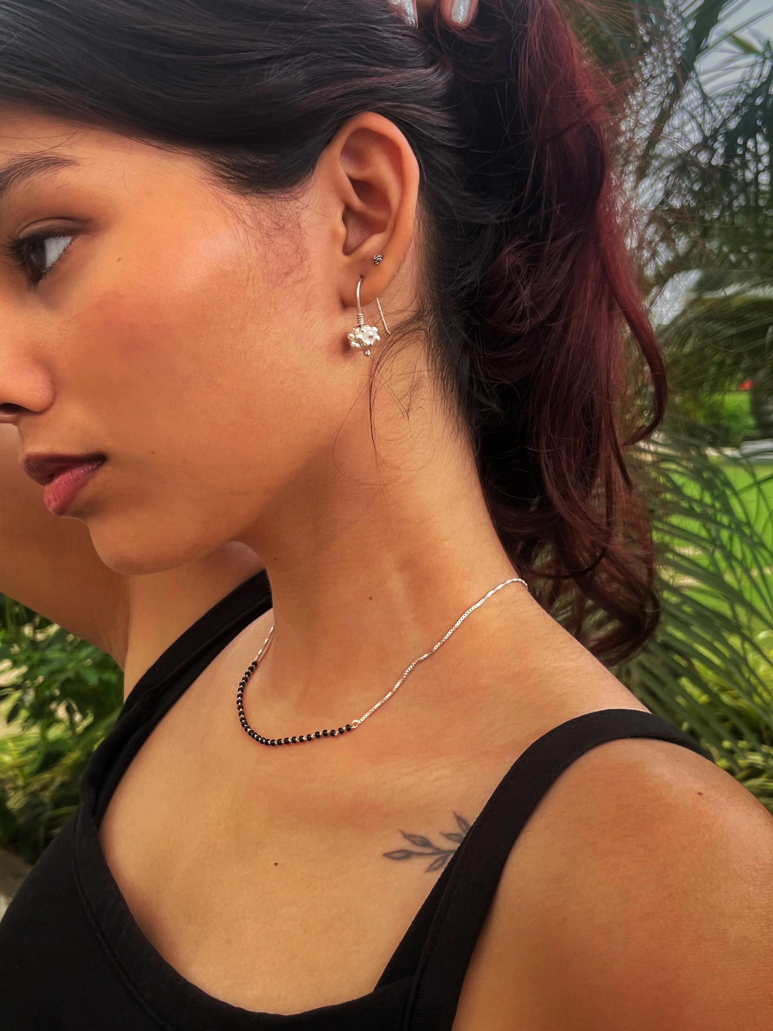 Aayat Celestial Sphere Silver Danglers