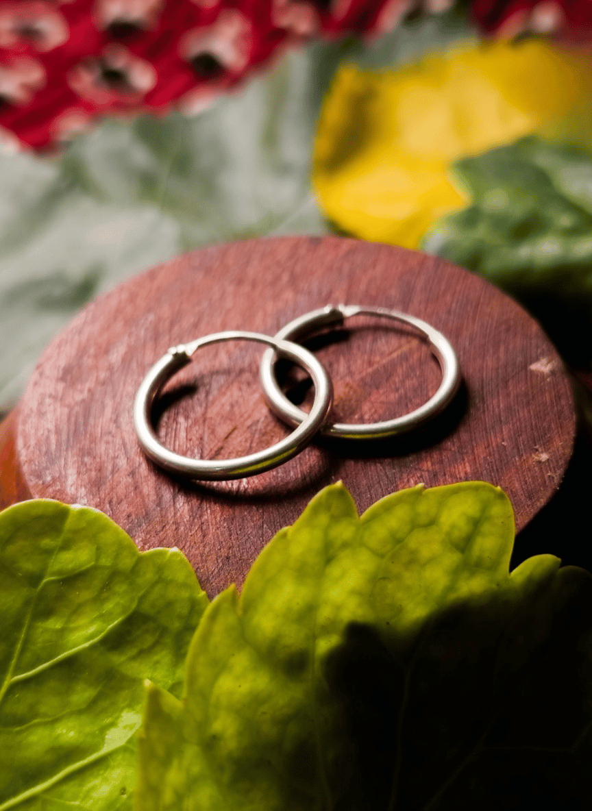 Aayat Classic Silver Hoop Earrings