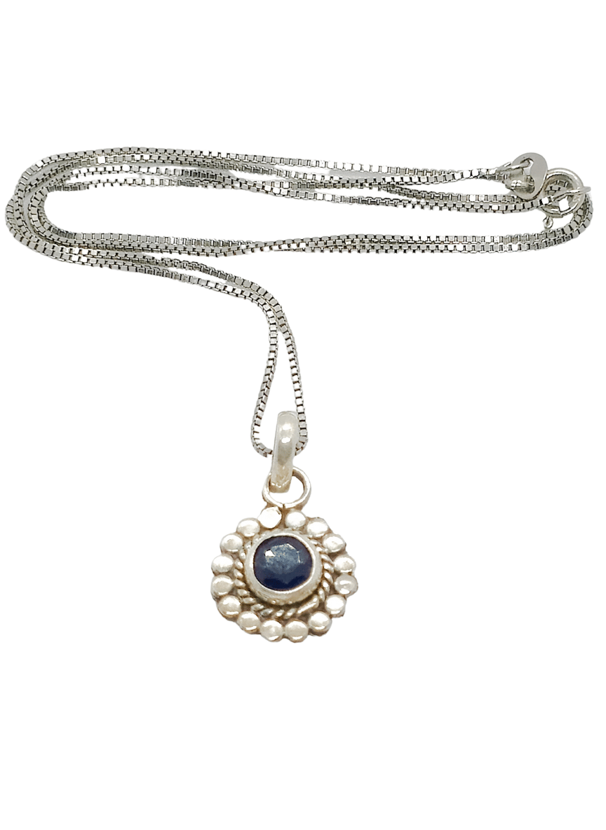 Aayat Midnight Bloom Silver Necklace