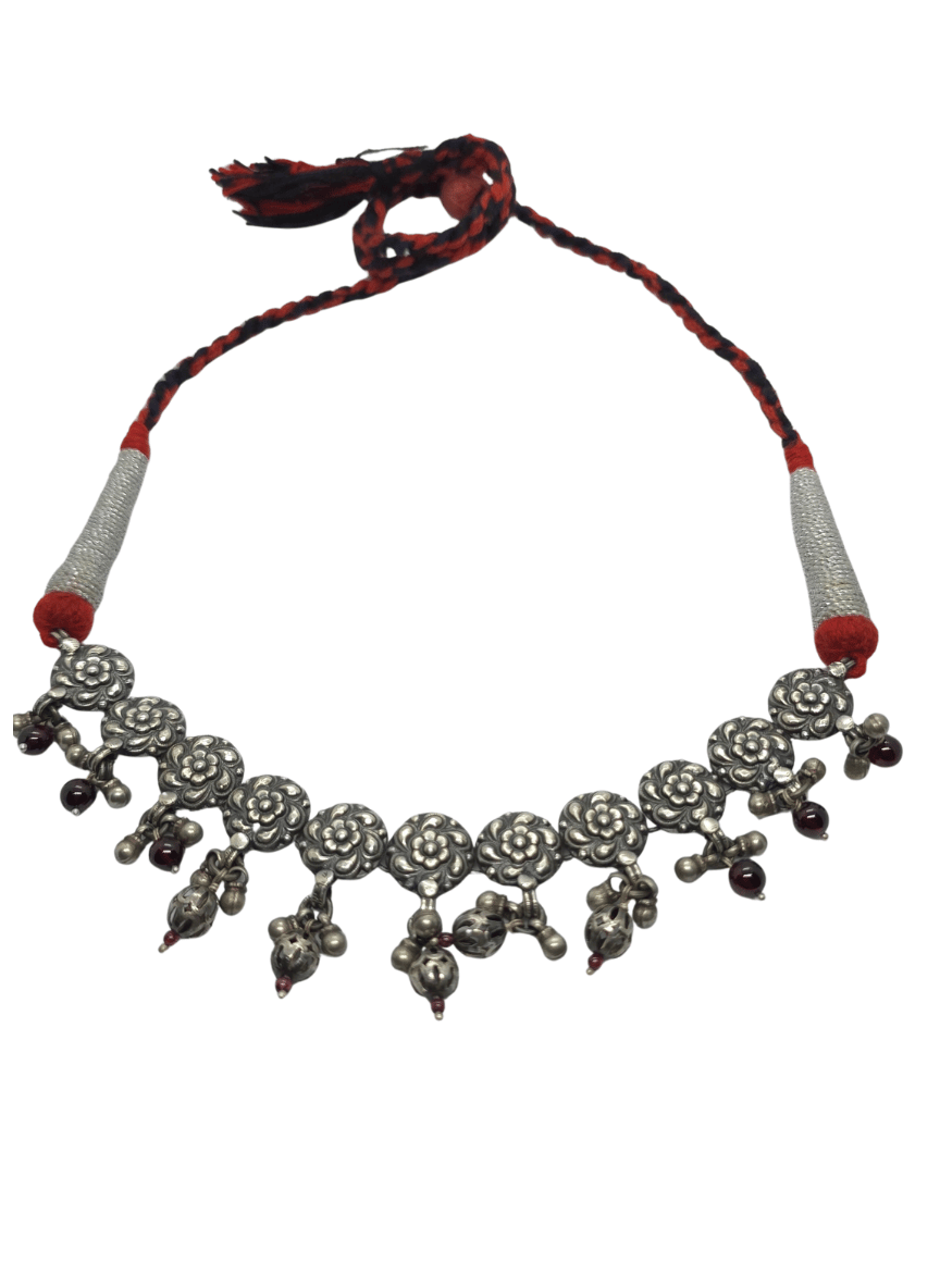 Aayat Gul Silver Necklace