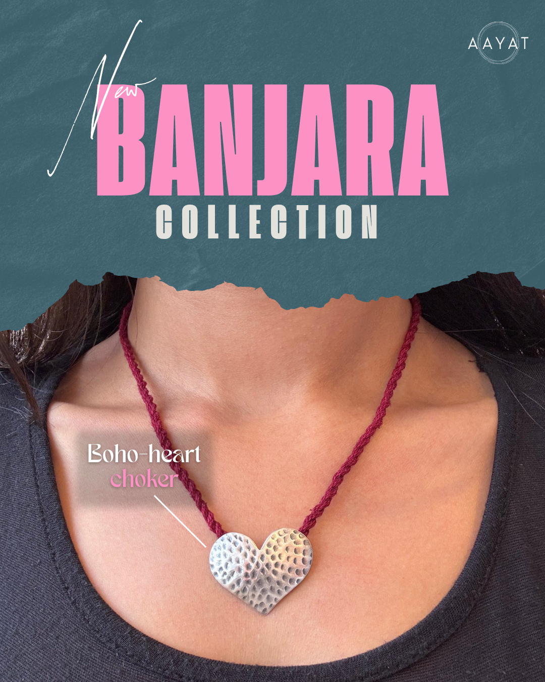 Aayat Boho Heart Choker