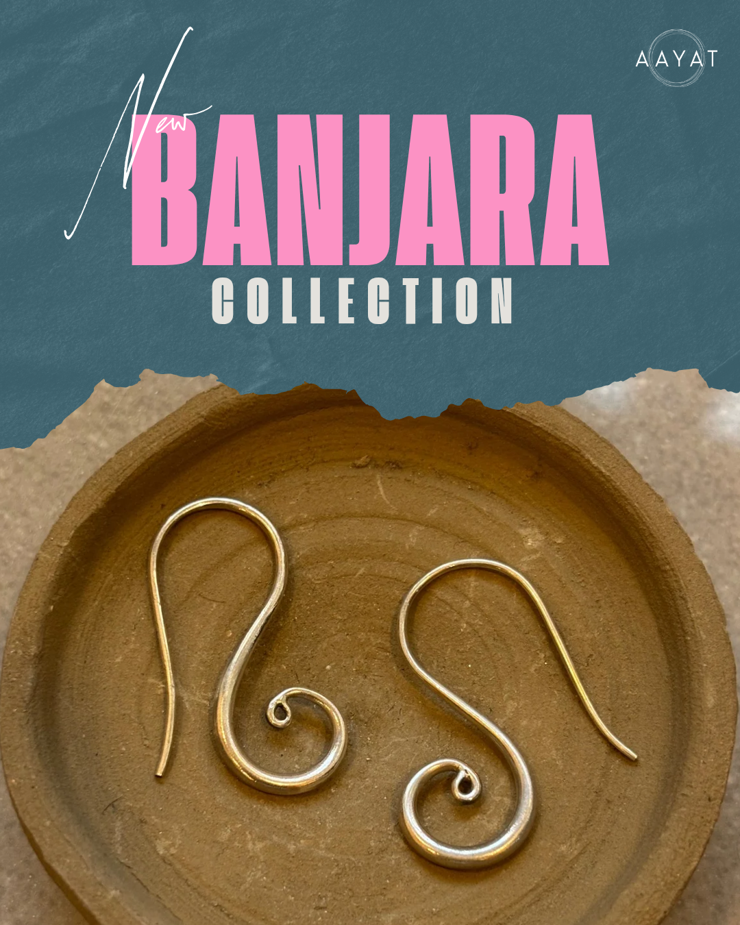 Aayat Quest Silver Danglers