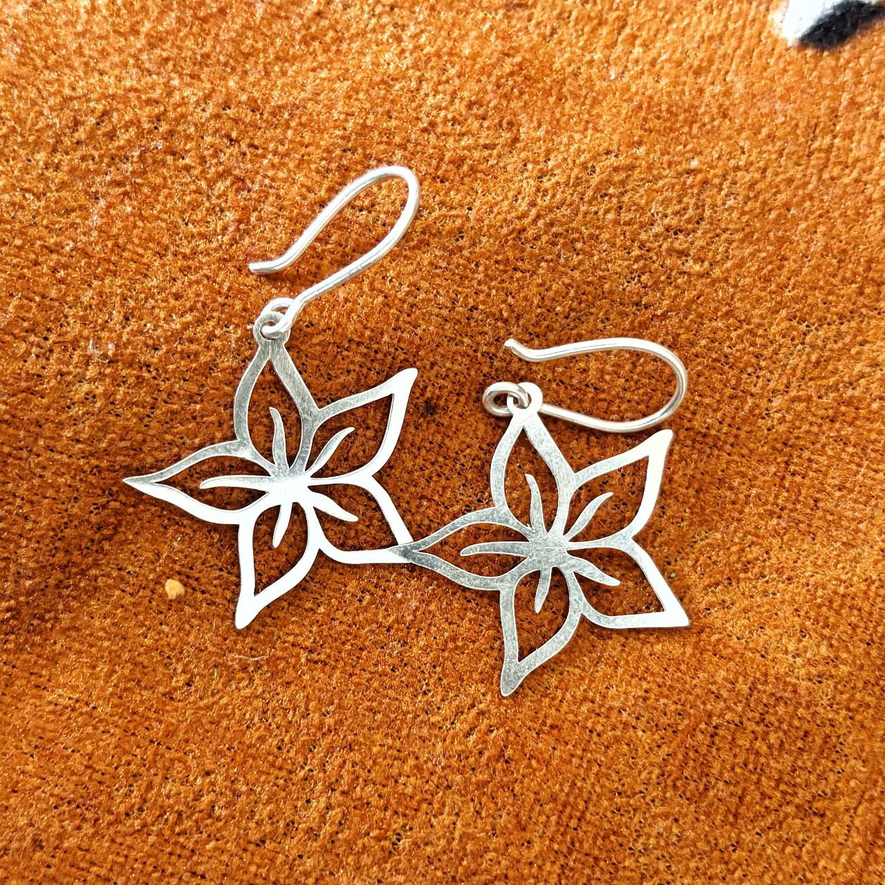 Aayat Phool Minimal Silver Earrings