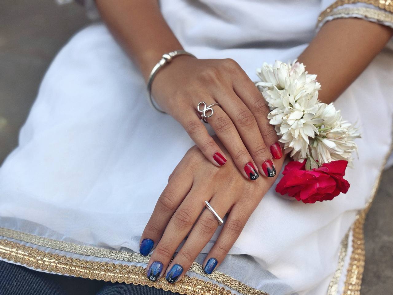 Aayat Matchstick Silver Ring